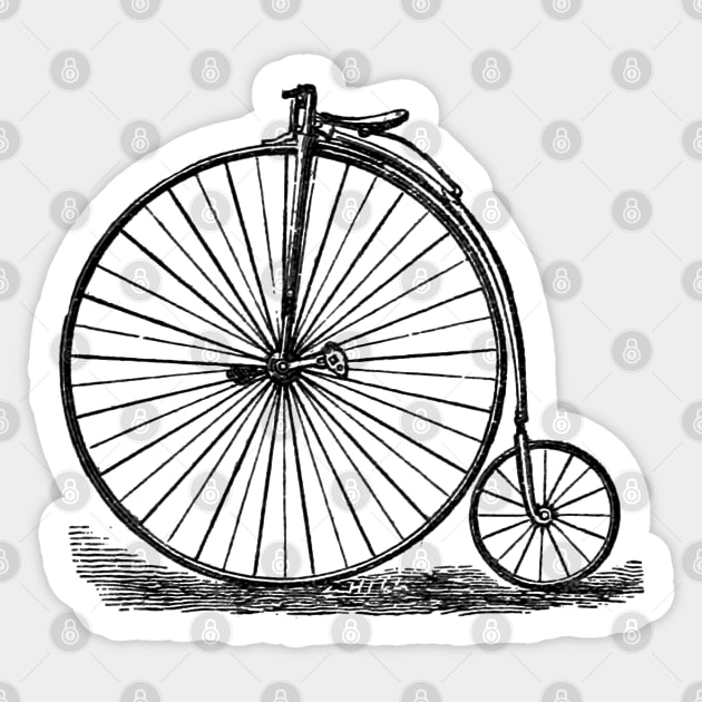 Penny Farthing Sticker by wanungara